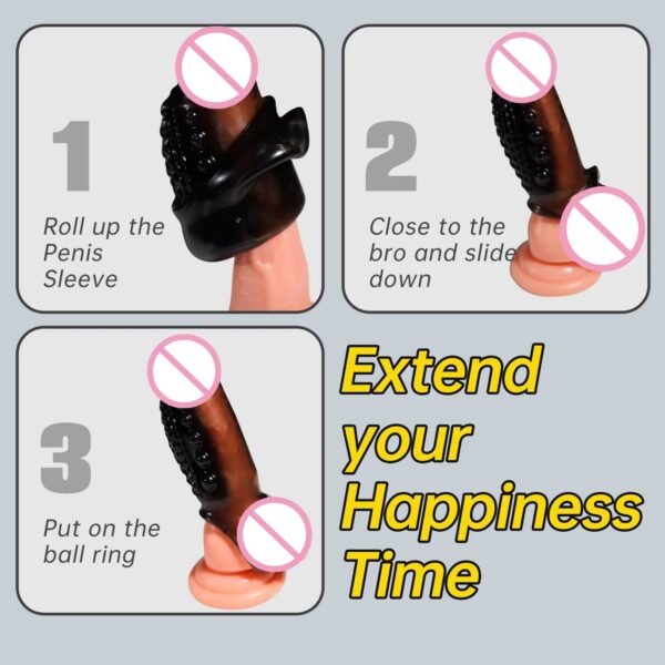 Cock Rings For Men Penis Enlargement Delay Ejaculation Stronger - Image 7