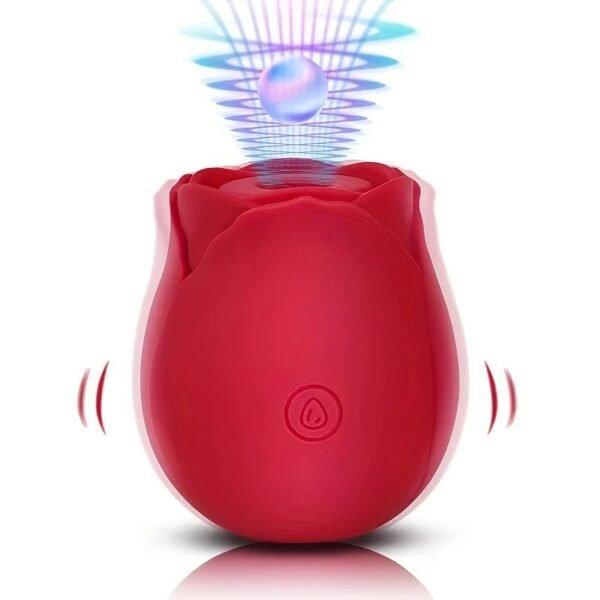 10 speed powerful vibrator rose clitoral suction cup vibrator female clitoral stimulator tongue licking nipple sex toy vibration - Image 6