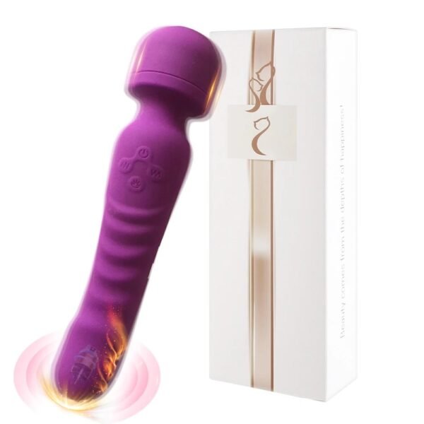 Heating Powerful Magic Wand Vibrator Oral USB Charging Clit Vibrators for Women Massager Adult Sex toys for Women Masturbator - Image 8
