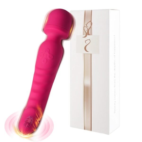 Heating Powerful Magic Wand Vibrator Oral USB Charging Clit Vibrators for Women Massager Adult Sex toys for Women Masturbator - Image 9