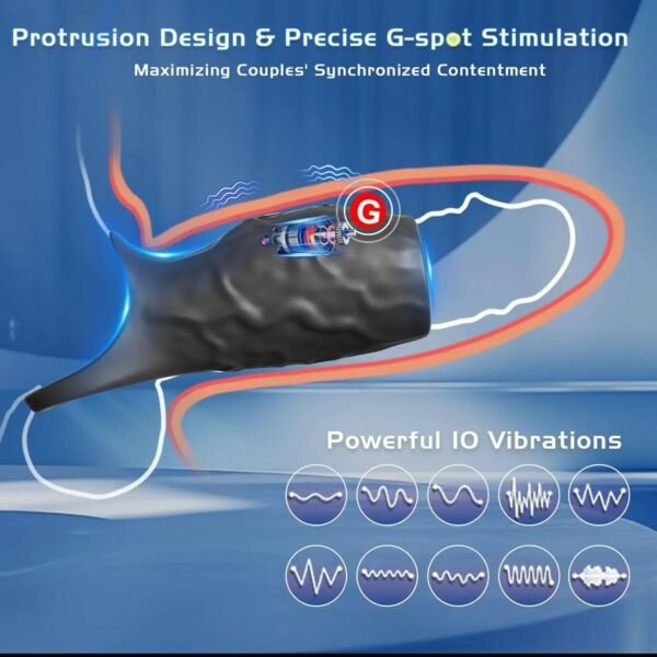 Vibrating Penis Sleeve Penis Ring Adult Sex Toy Men Women Penis Ring Vibrator Large G-Spot Stimulation Sex Toys Mens Pleasure - Image 13