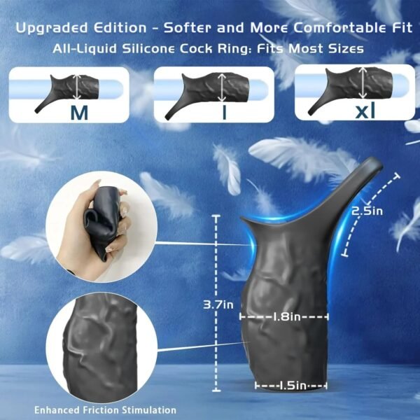 Vibrating Penis Sleeve Penis Ring Adult Sex Toy Men Women Penis Ring Vibrator Large G-Spot Stimulation Sex Toys Mens Pleasure - Image 14