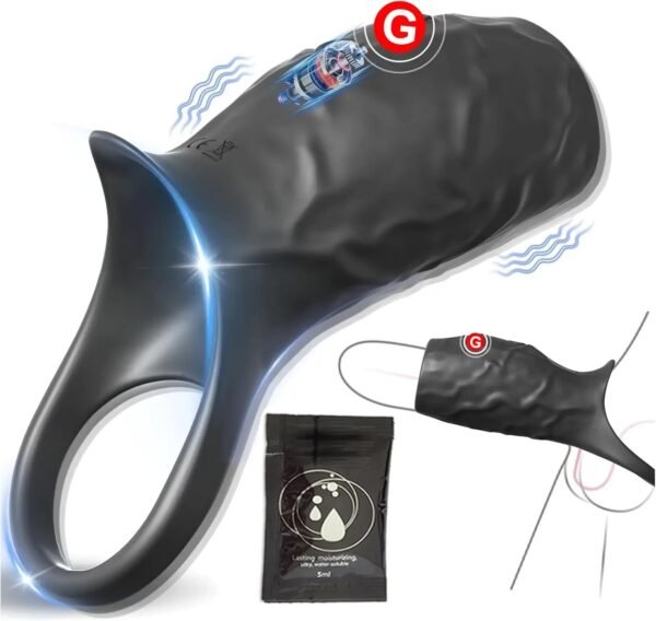 Vibrating Penis Sleeve Penis Ring Adult Sex Toy Men Women Penis Ring Vibrator Large G-Spot Stimulation Sex Toys Mens Pleasure - Image 3