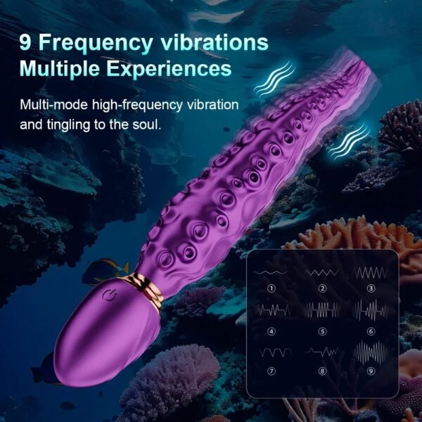 Octopus Tentacle Anal Vibrator Female G-Spot Clit Vagina Stimulation 360° Rotation Silicone Dildo Masturbation Sex Toys Women - Image 2