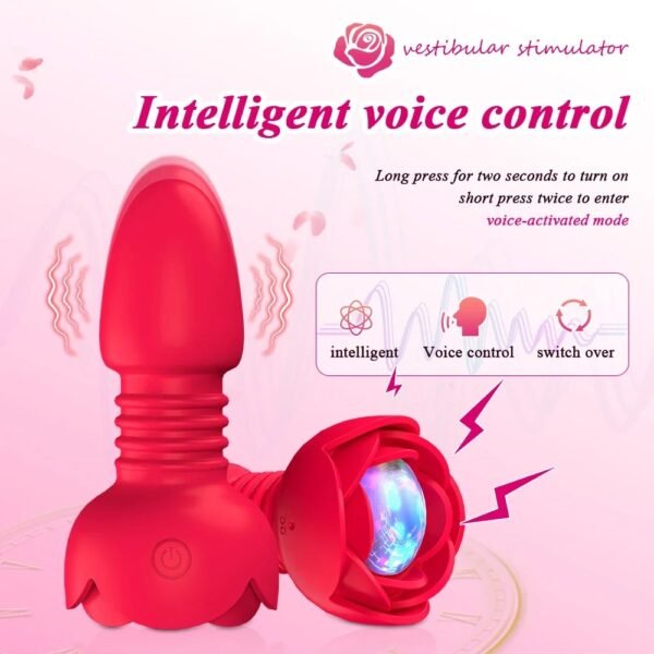 Wireless Bluetooth Voice-Activated LED Butt Plug APP Remote Control Telescopic Anal Vibrator Dildo Male Prostate Stimulator Gay - Image 3
