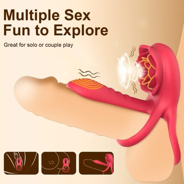 Wireless Remote Control Cockring Vibrator Clitoris Stimulation Delay Ejaculation  Cock Ring Penis Ring Adults Sex Toy for Couple - Image 3