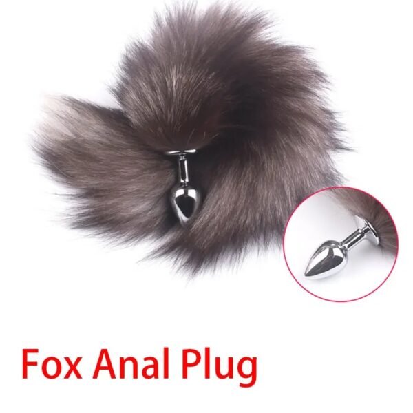 Sexy Fox Tail Anal Plug Anal Toy For Women Adult Sex Product Men Butt Plugs Stainles Steel Anal Plug Cosplay Sex Toys For Couple - Image 3