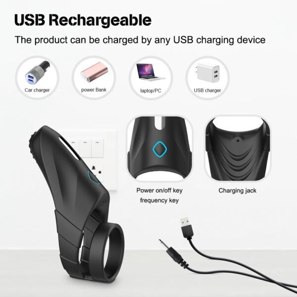 10 Modes Penis Ring Vibrators Male Cock Ring Automatic Masturbator Delay Trainer Penis Rings Sex Toys Men's Massage Masturbation - Image 4