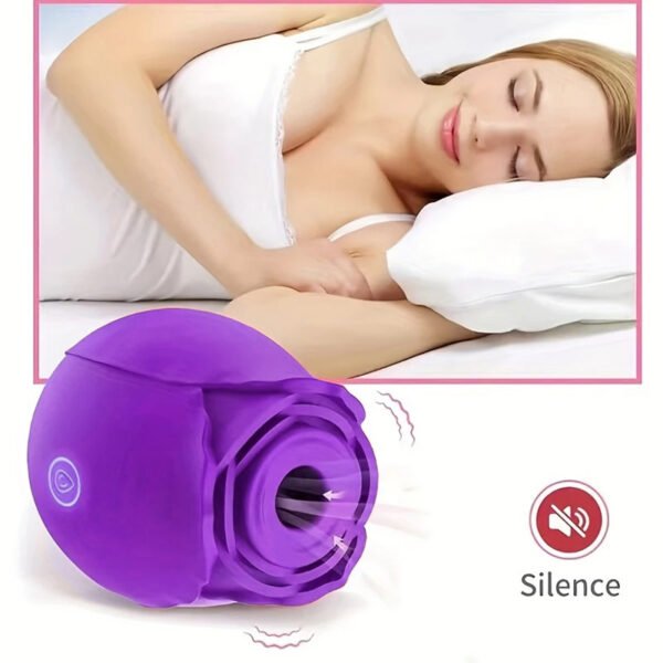 Rose Shape Vagina Sucking Vibrator Intimate Good Nipple Sucker Oral Licking Clitoris Stimulation Powerful Sex Toys for Women - Image 3
