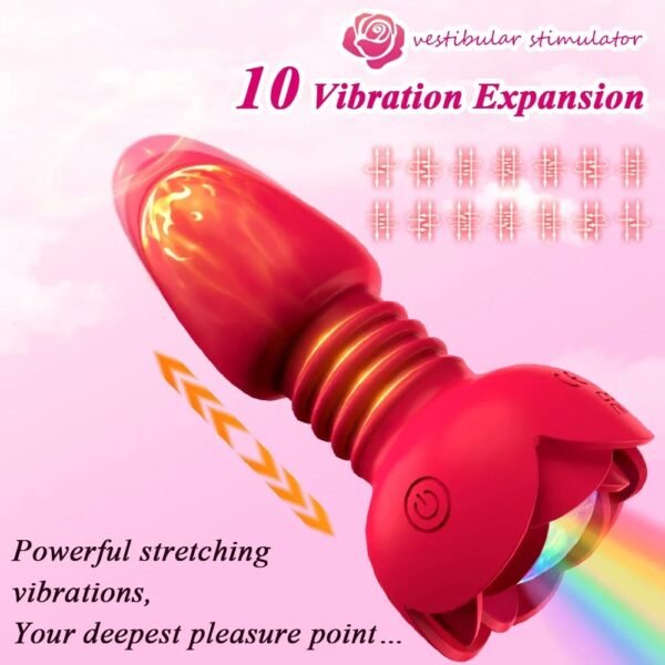 Wireless Bluetooth Voice-Activated LED Butt Plug APP Remote Control Telescopic Anal Vibrator Dildo Male Prostate Stimulator Gay - Image 4