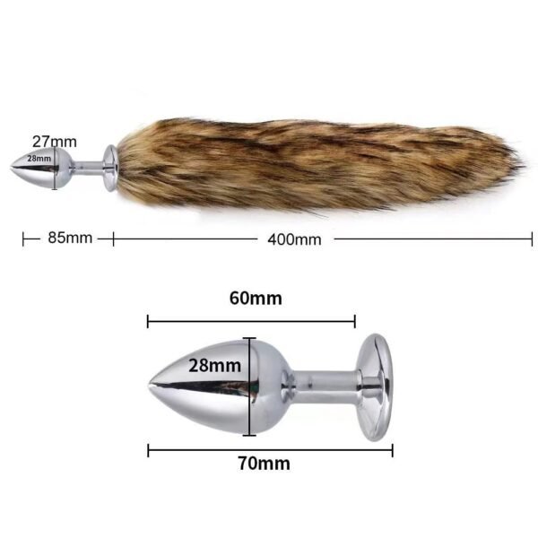 Sexy Fox Tail Anal Plug Anal Toy For Women Adult Sex Product Men Butt Plugs Stainles Steel Anal Plug Cosplay Sex Toys For Couple - Image 4