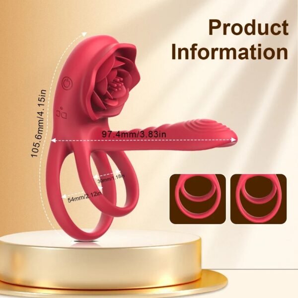 Wireless Remote Control Cockring Vibrator Clitoris Stimulation Delay Ejaculation  Cock Ring Penis Ring Adults Sex Toy for Couple - Image 5