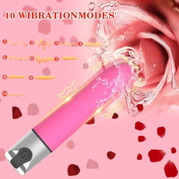 Powerful G Spot Mini Bullet Vibration Vibrator Vagina Clitoris Stimulator Dildo Rechargeable Masturbator Adult Sex Toy for Women - Image 3