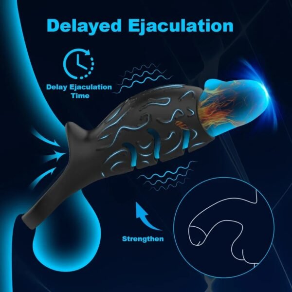 Vibrating Penis Sleeve Penis Ring Adult Sex Toy Men Women Penis Ring Vibrator Large G-Spot Stimulation Sex Toys Mens Pleasure - Image 5