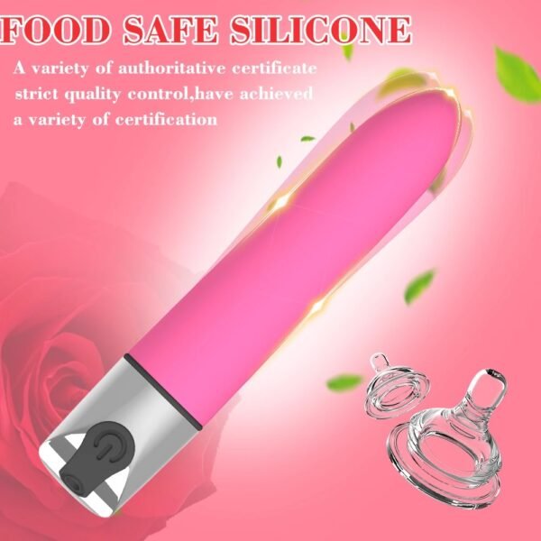 Powerful G Spot Mini Bullet Vibration Vibrator Vagina Clitoris Stimulator Dildo Rechargeable Masturbator Adult Sex Toy for Women - Image 4