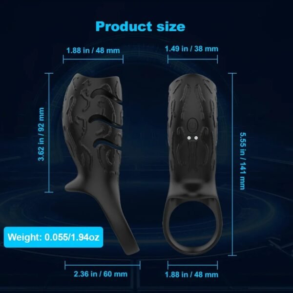 Vibrating Penis Sleeve Penis Ring Adult Sex Toy Men Women Penis Ring Vibrator Large G-Spot Stimulation Sex Toys Mens Pleasure - Image 7
