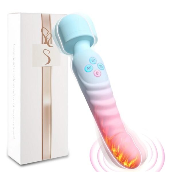 Heating Powerful Magic Wand Vibrator Oral USB Charging Clit Vibrators for Women Massager Adult Sex toys for Women Masturbator - Image 4