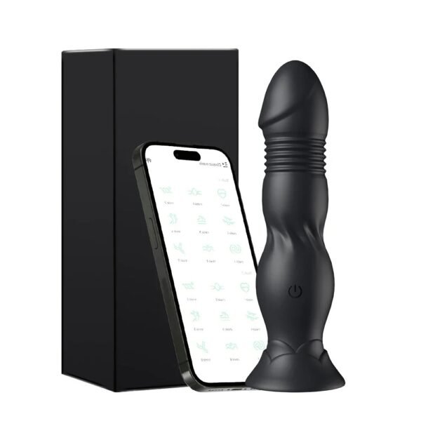 Wireless Bluetooth Telescopic Vibrating Male APP Remote Control Butt Plug Clit Stimulator Dildo Prostate Massager Adult Sex Toys
