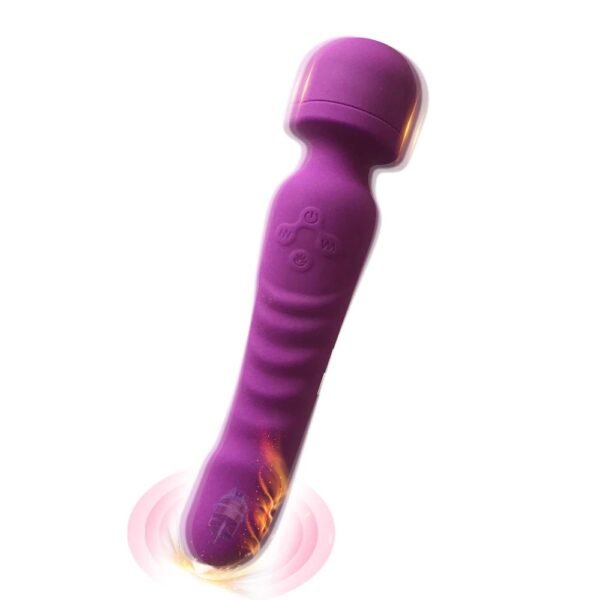 Heating Powerful Magic Wand Vibrator Oral USB Charging Clit Vibrators for Women Massager Adult Sex toys for Women Masturbator - Image 5