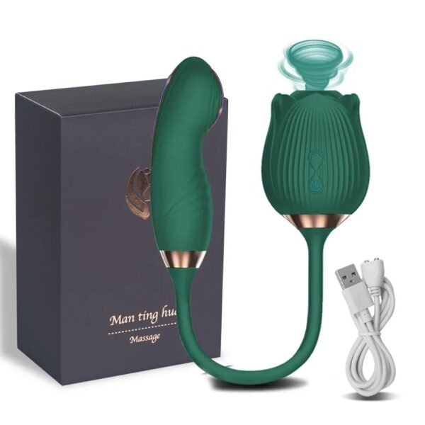 Rose Sucking Vibrator for Women Nipple Clit Stimulator Dildo Wiggle Clitoris Sucker Sex Toy Female Thrusting Vibrating Massager - Image 10