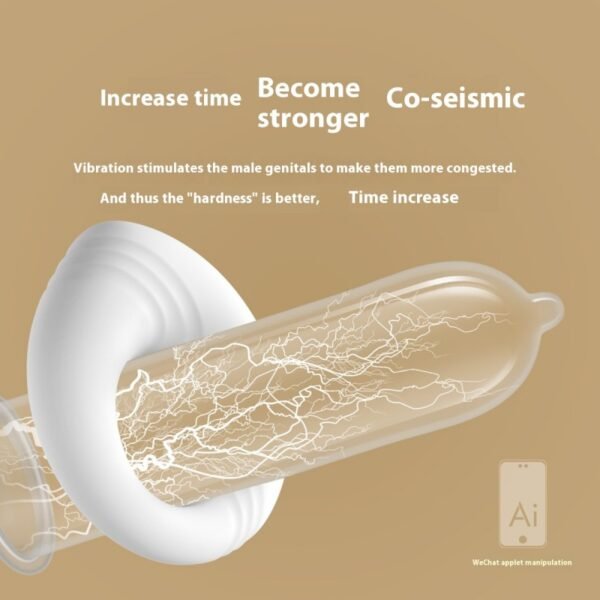 APP Vibrating Clitoral Stimulator Strong Penis Erect Cock Ring Cage Erection Enhance Sex Ability Product Sex Toys For Men Couple - Image 3